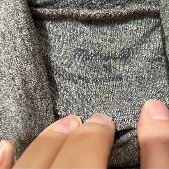 Madewell Grey Long Sleeve Lightweight Turtleneck Sweater Womens M Classic Preppy - Picture 6 of 8